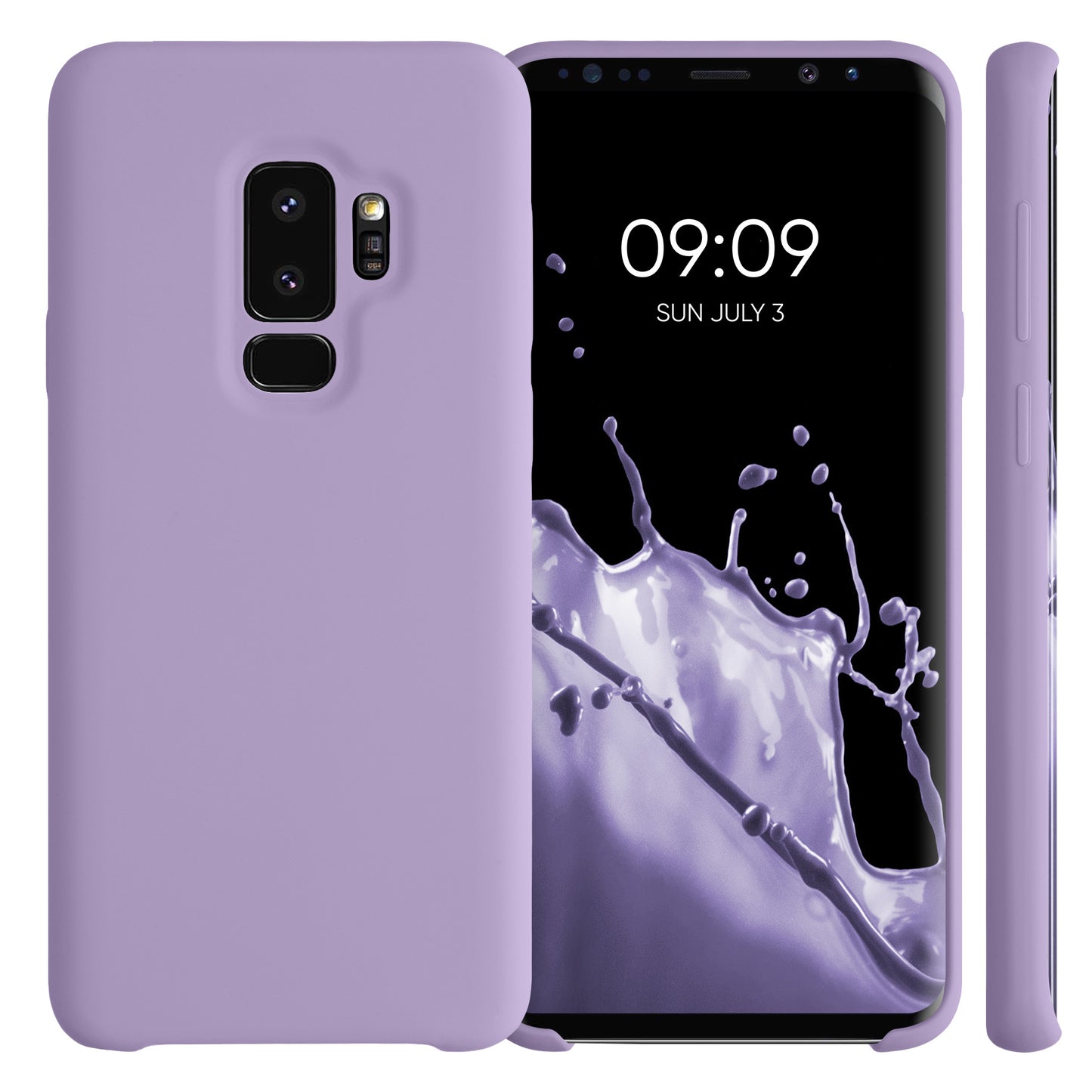 kwmobile Handyhülle für Samsung Galaxy S9 Plus Hülle - Case Silikon - Kabelloses Laden - Schutzhülle Cover