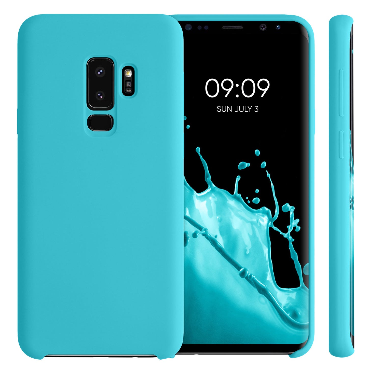 kwmobile Handyhülle für Samsung Galaxy S9 Plus Hülle - Case Silikon - Kabelloses Laden - Schutzhülle Cover