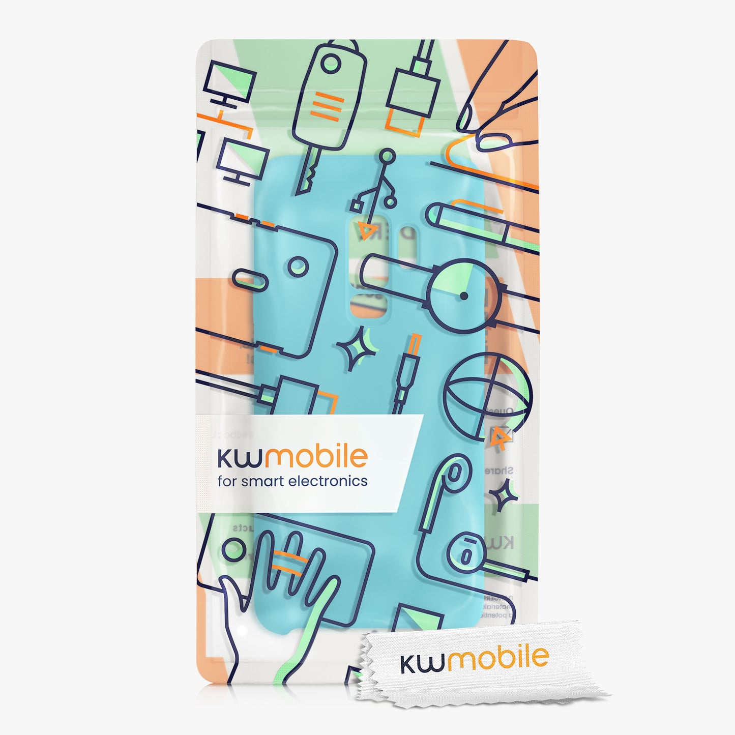 kwmobile Handyhülle für Samsung Galaxy S9 Plus Hülle - Case Silikon - Kabelloses Laden - Schutzhülle Cover