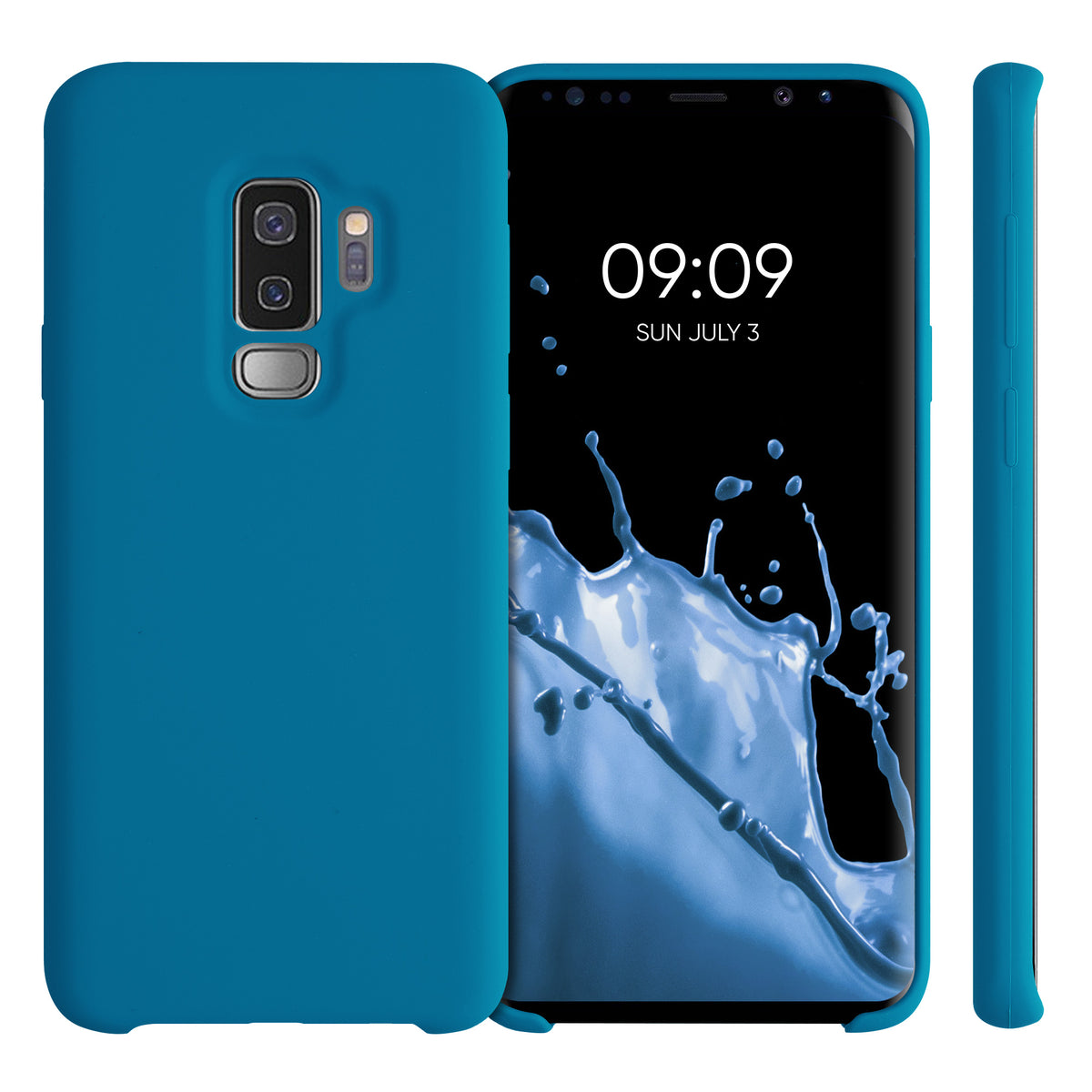 kwmobile Handyhülle für Samsung Galaxy S9 Plus Hülle - Case Silikon - Kabelloses Laden - Schutzhülle Cover