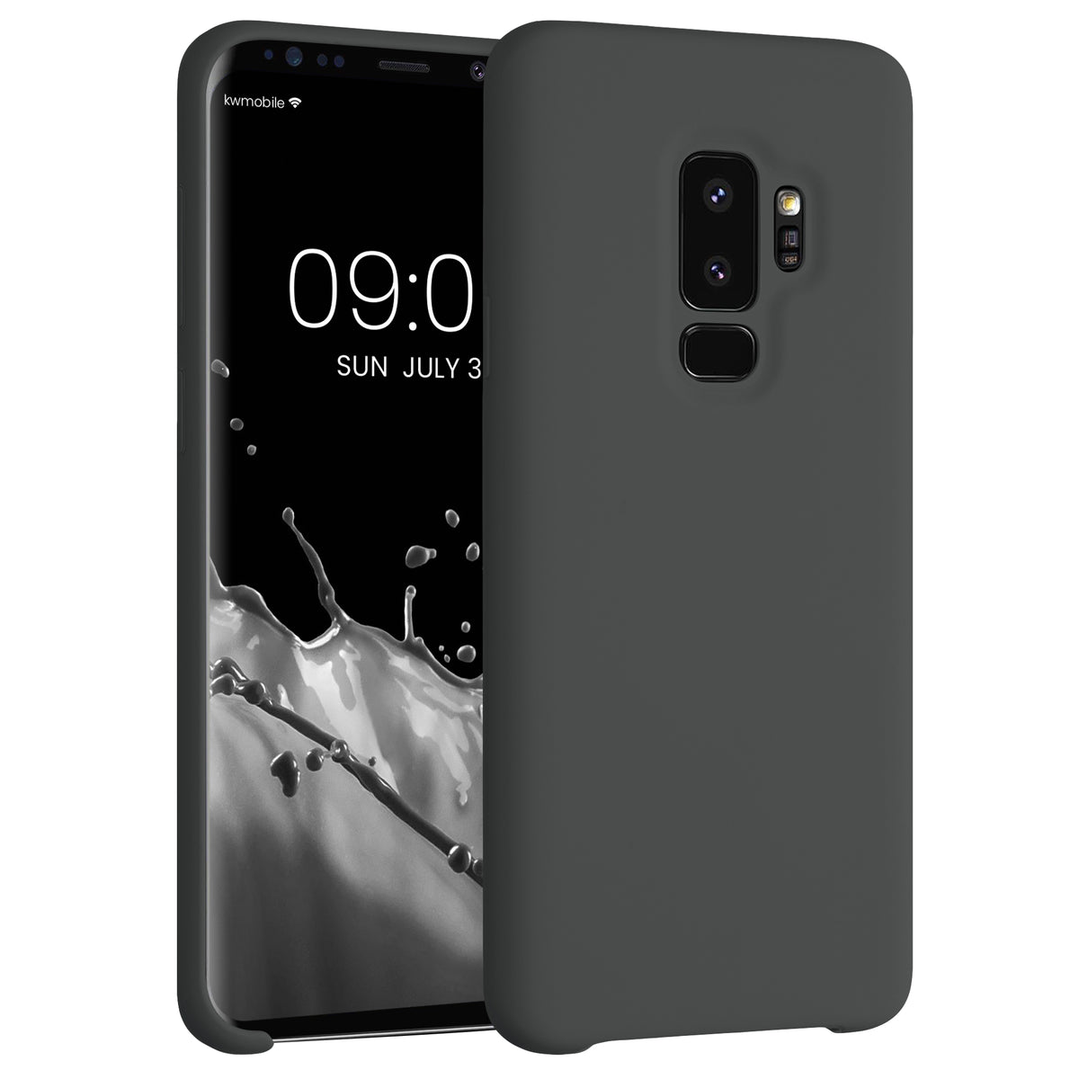 kwmobile Handyhülle für Samsung Galaxy S9 Plus Hülle - Case Silikon - Kabelloses Laden - Schutzhülle Cover