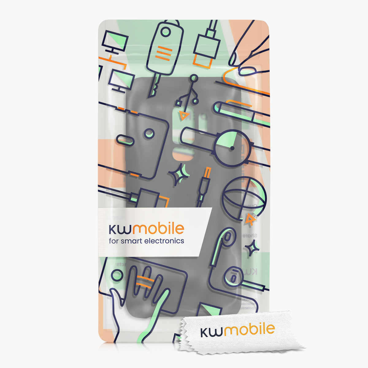 kwmobile Handyhülle für Samsung Galaxy S9 Plus Hülle - Case Silikon - Kabelloses Laden - Schutzhülle Cover
