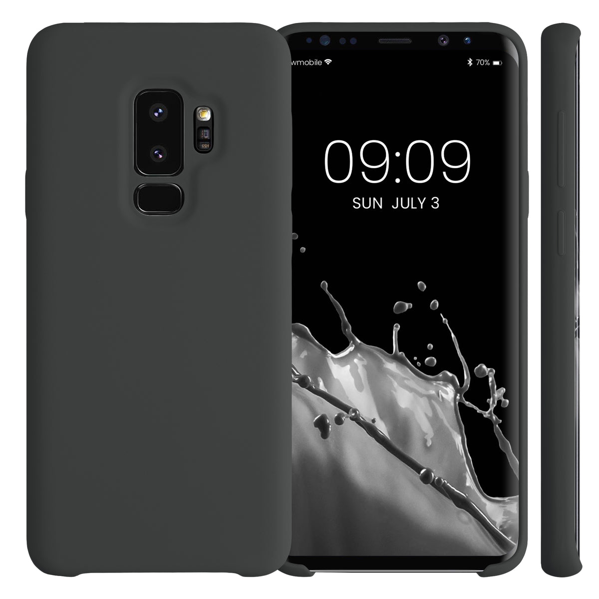 kwmobile Handyhülle für Samsung Galaxy S9 Plus Hülle - Case Silikon - Kabelloses Laden - Schutzhülle Cover