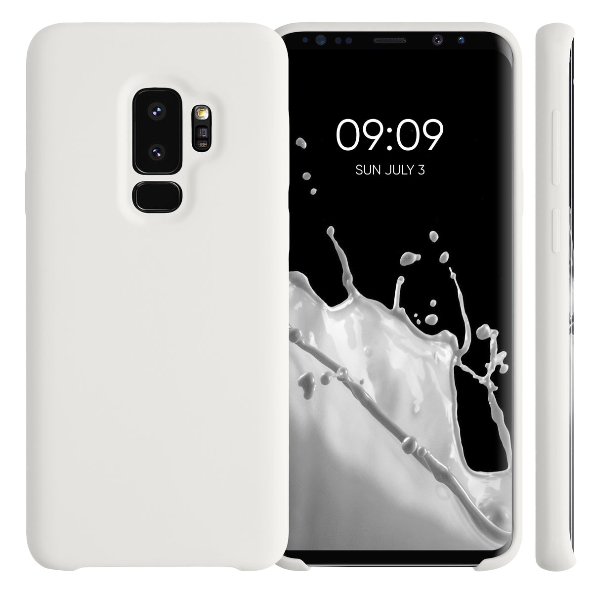 kwmobile Handyhülle für Samsung Galaxy S9 Plus Hülle - Case Silikon - Kabelloses Laden - Schutzhülle Cover