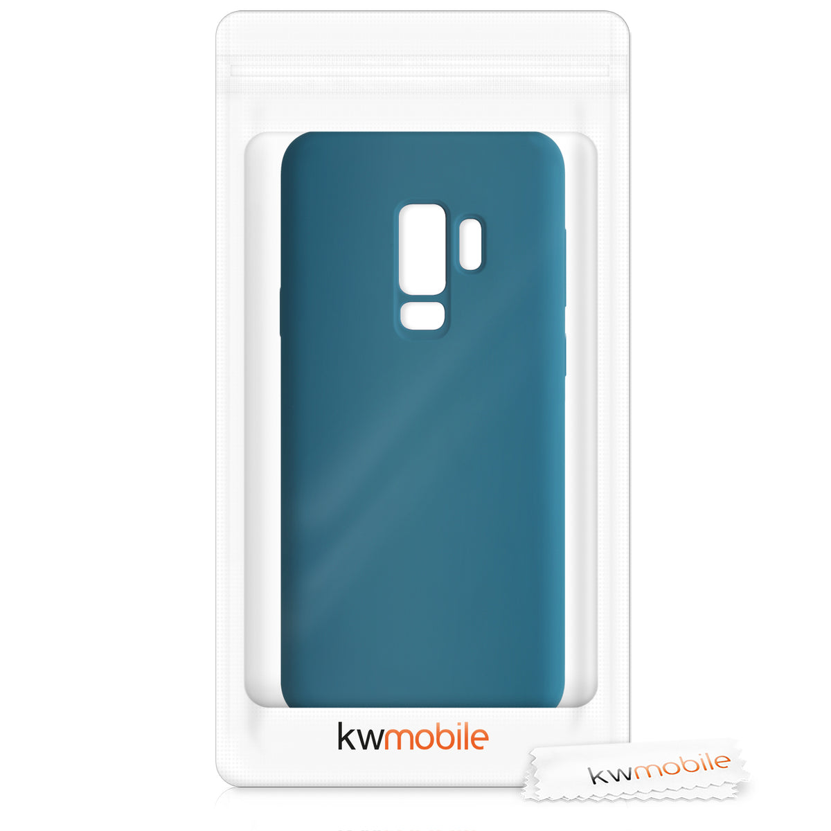 kwmobile Handyhülle für Samsung Galaxy S9 Plus Hülle - Case Silikon - Kabelloses Laden - Schutzhülle Cover