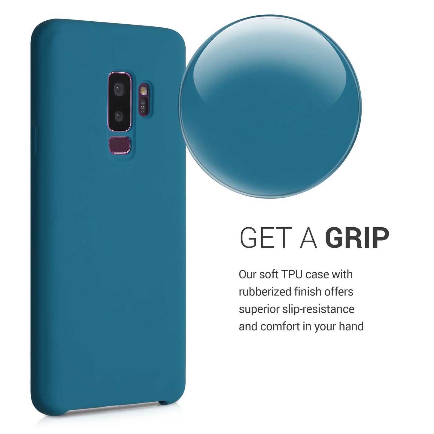 kwmobile Handyhülle für Samsung Galaxy S9 Plus Hülle - Case Silikon - Kabelloses Laden - Schutzhülle Cover