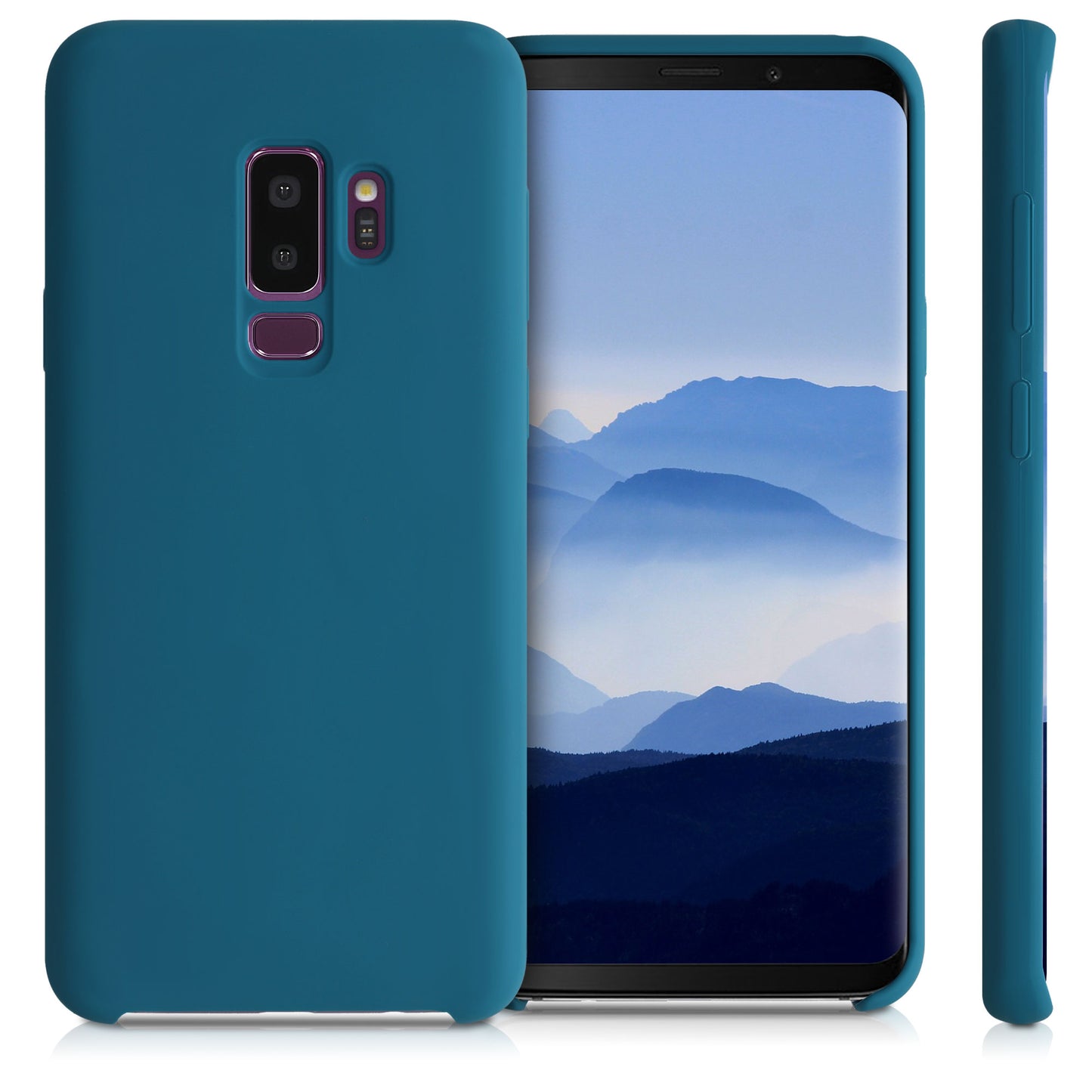 kwmobile Handyhülle für Samsung Galaxy S9 Plus Hülle - Case Silikon - Kabelloses Laden - Schutzhülle Cover