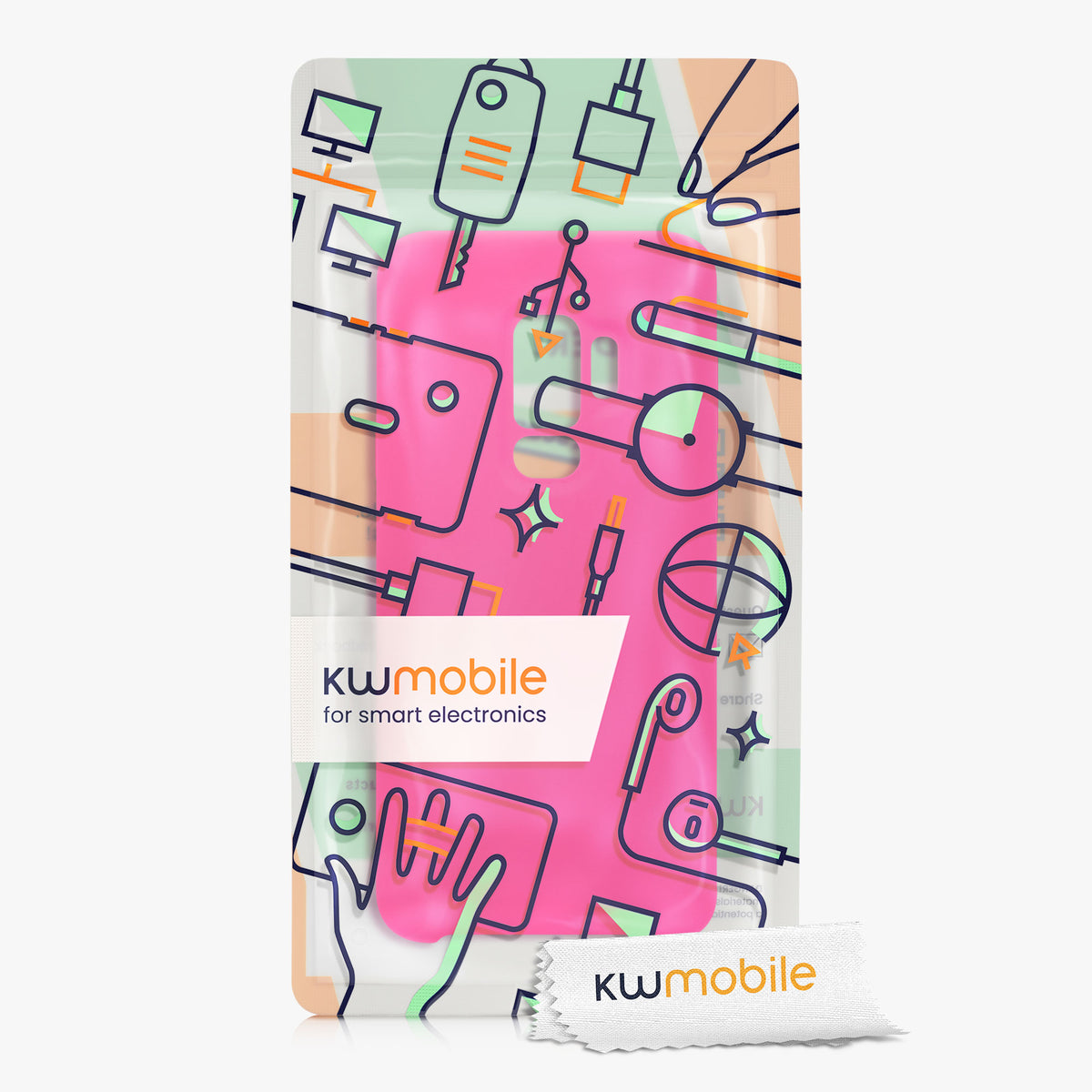 kwmobile Handyhülle für Samsung Galaxy S9 Plus Hülle - Case Silikon - Kabelloses Laden - Schutzhülle Cover