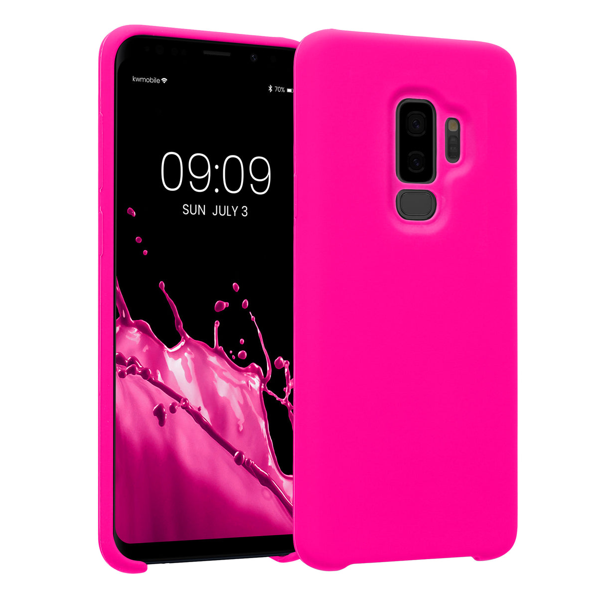 kwmobile Handyhülle für Samsung Galaxy S9 Plus Hülle - Case Silikon - Kabelloses Laden - Schutzhülle Cover