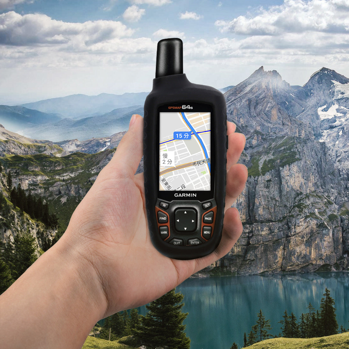Silikon Hülle kompatibel mit Garmin GPSMAP 64 / 64s / 64st