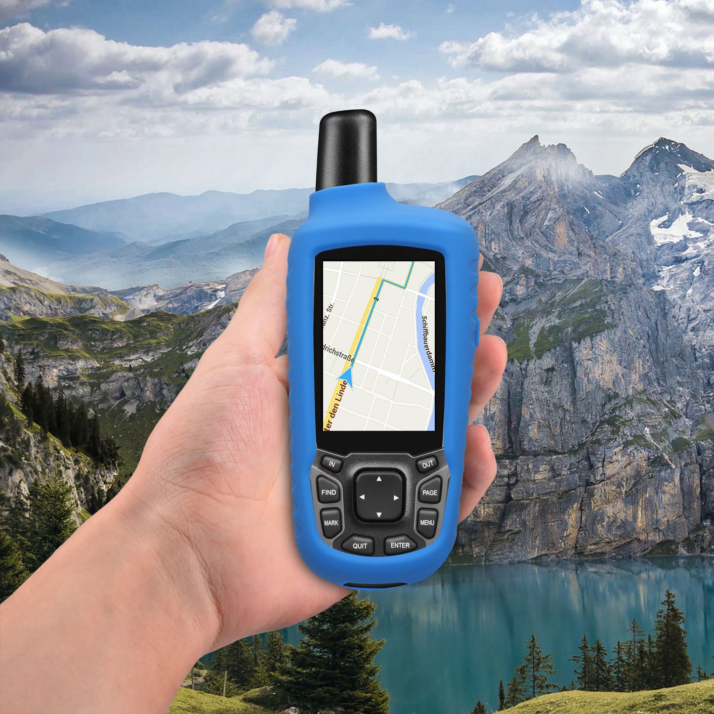 Silikon Hülle kompatibel mit Garmin GPSMAP 64 / 64s / 64st
