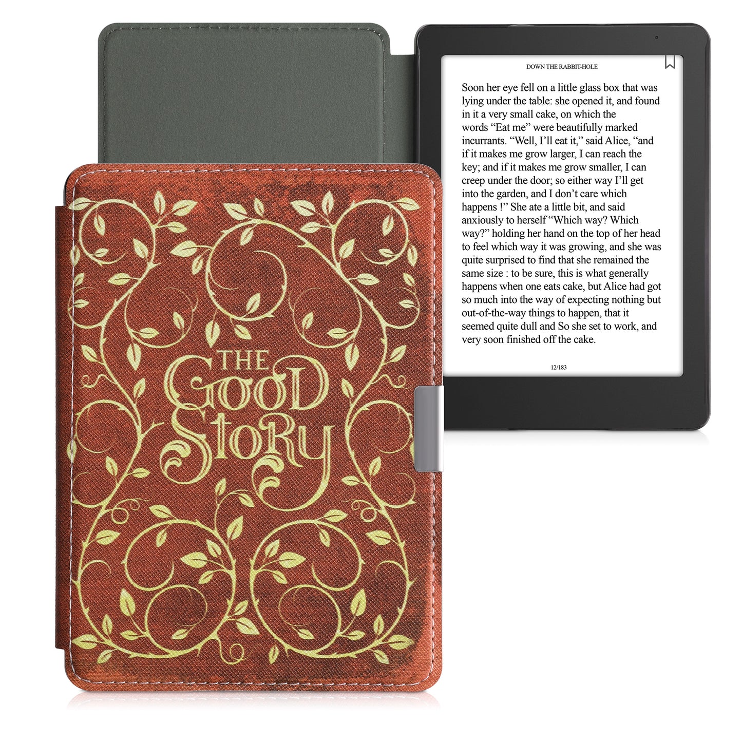 kwmobile Schutzhülle für Kobo Aura Edition 2 Hülle - eReader Flip Case mit Auto Sleep Funktion