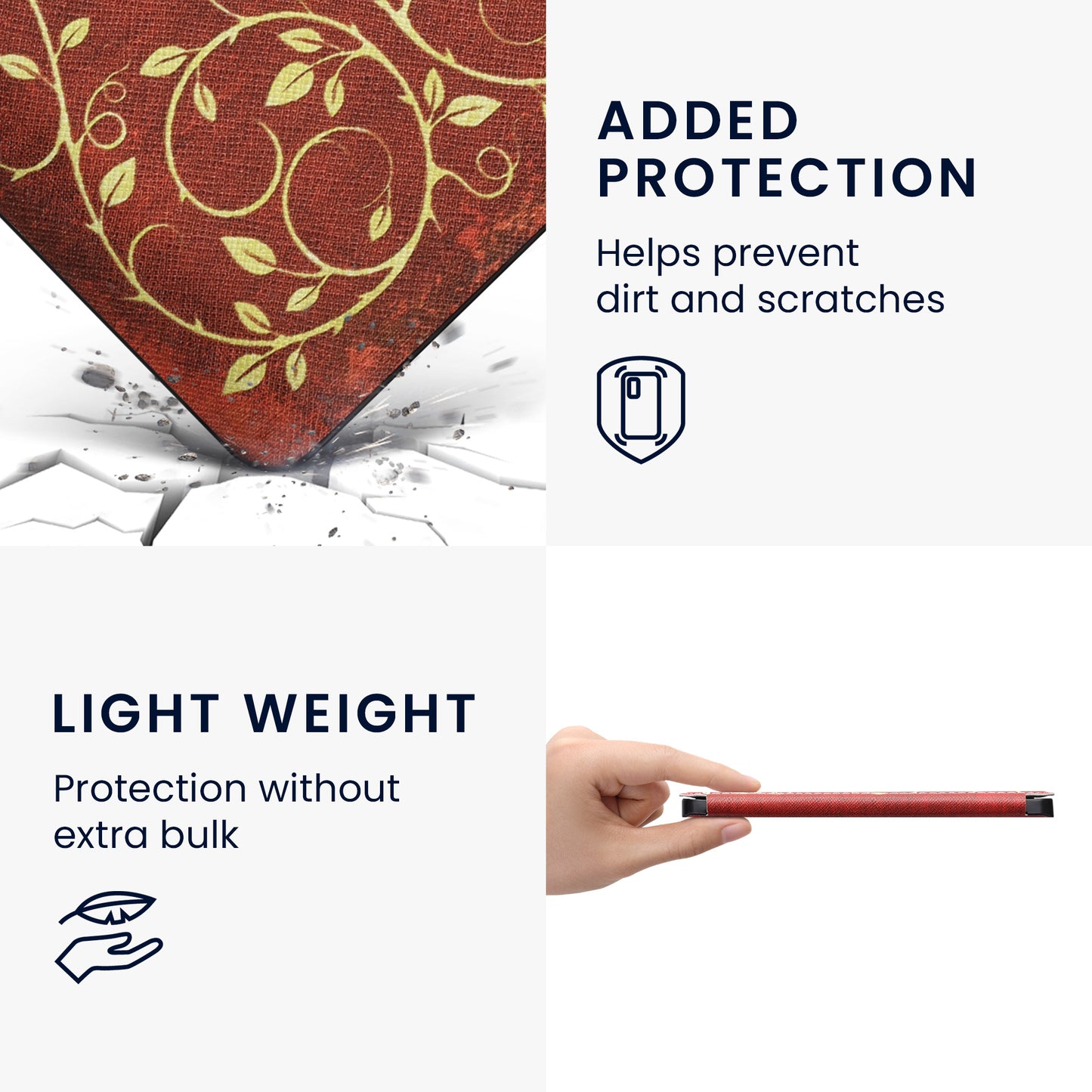 kwmobile Schutzhülle für Kobo Aura Edition 2 Hülle - eReader Flip Case mit Auto Sleep Funktion