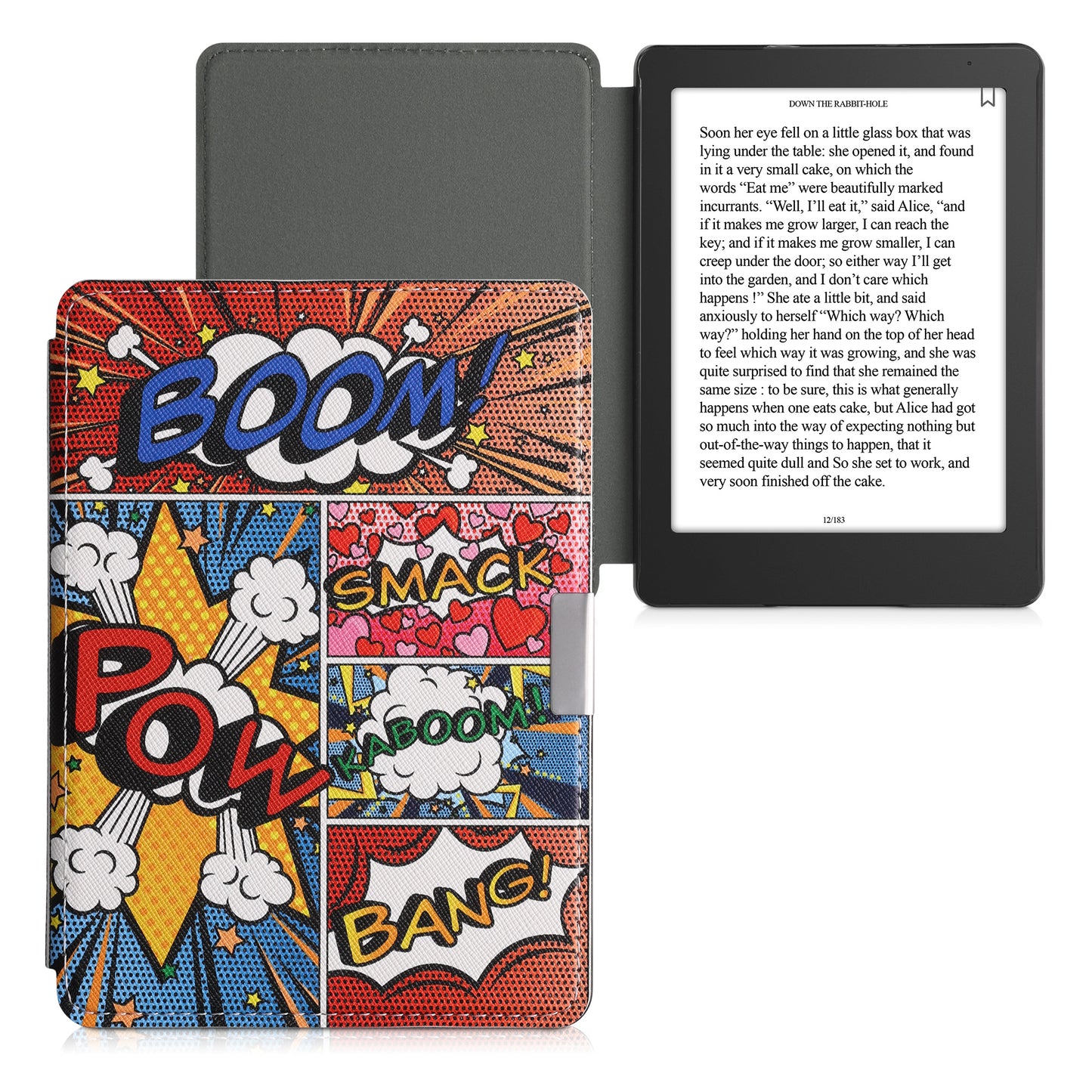 kwmobile Schutzhülle für Kobo Aura Edition 2 Hülle - eReader Flip Case mit Auto Sleep Funktion