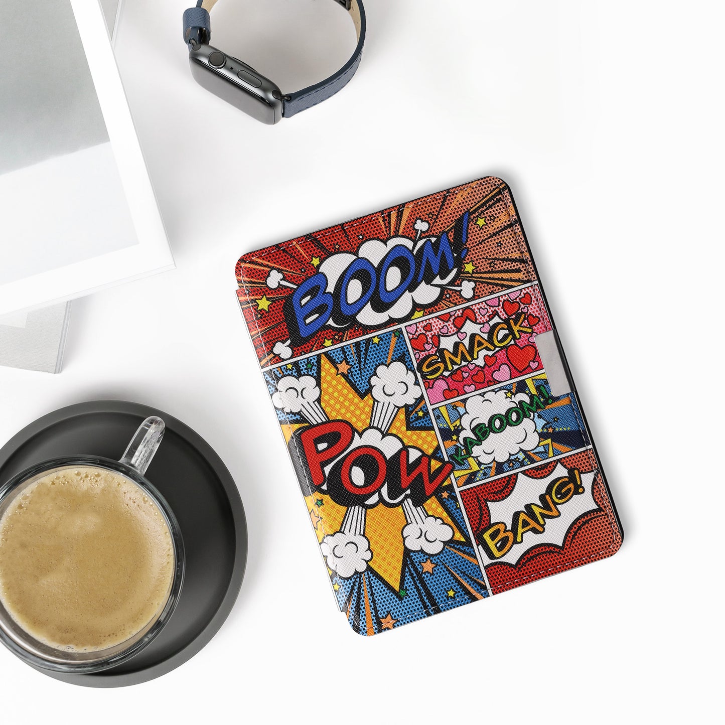 kwmobile Schutzhülle für Kobo Aura Edition 2 Hülle - eReader Flip Case mit Auto Sleep Funktion