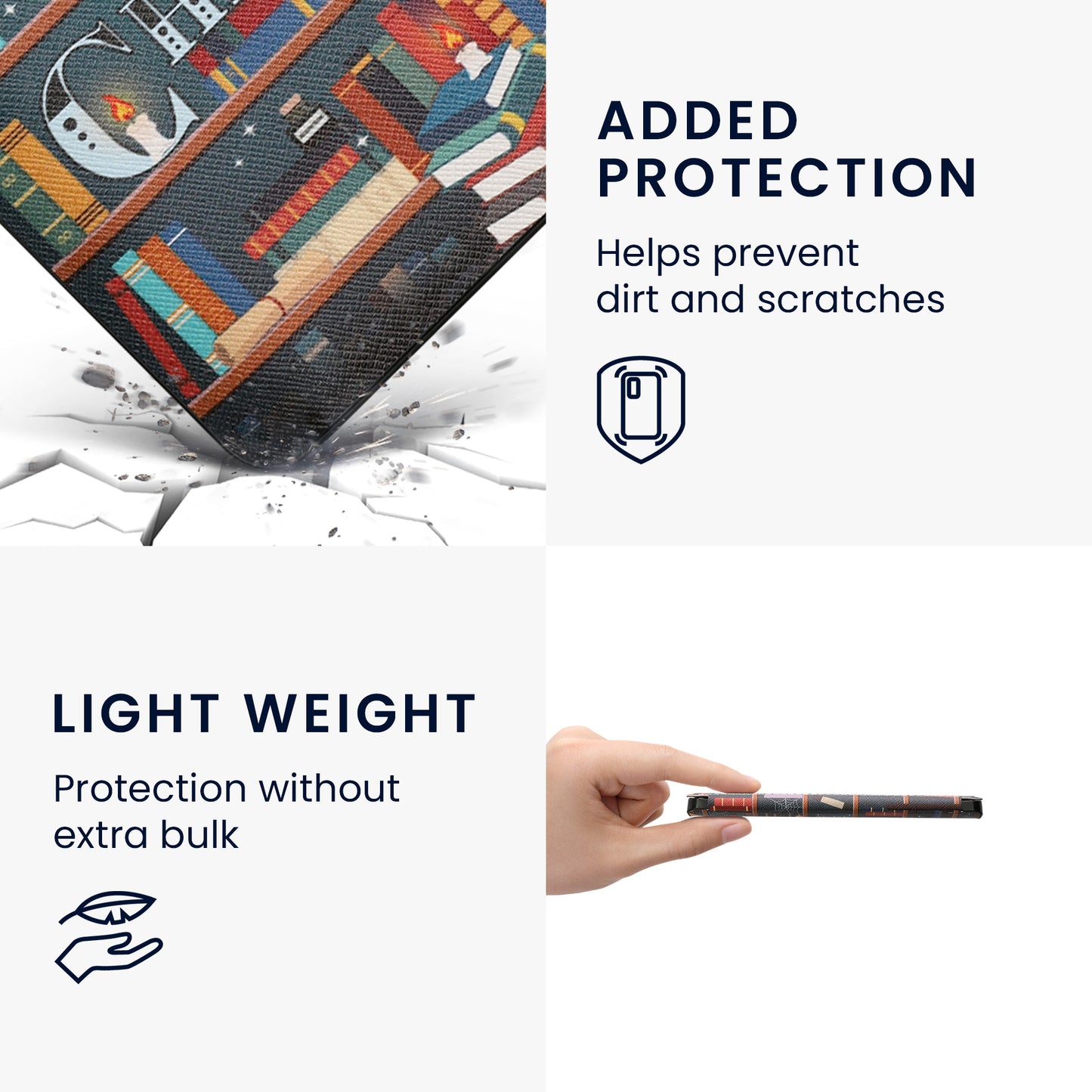 kwmobile Schutzhülle für Kobo Aura Edition 2 Hülle - eReader Flip Case mit Auto Sleep Funktion