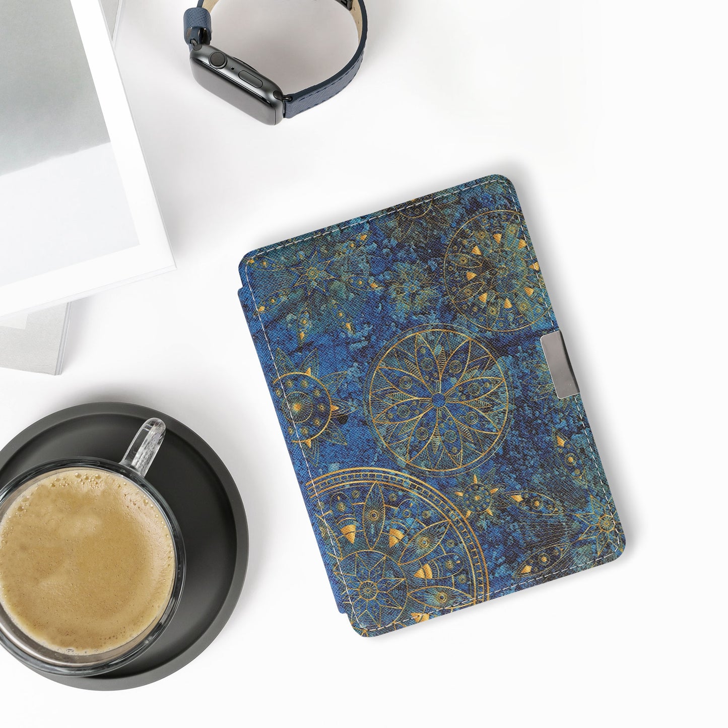 kwmobile Schutzhülle für Kobo Aura Edition 2 Hülle - eReader Flip Case mit Auto Sleep Funktion