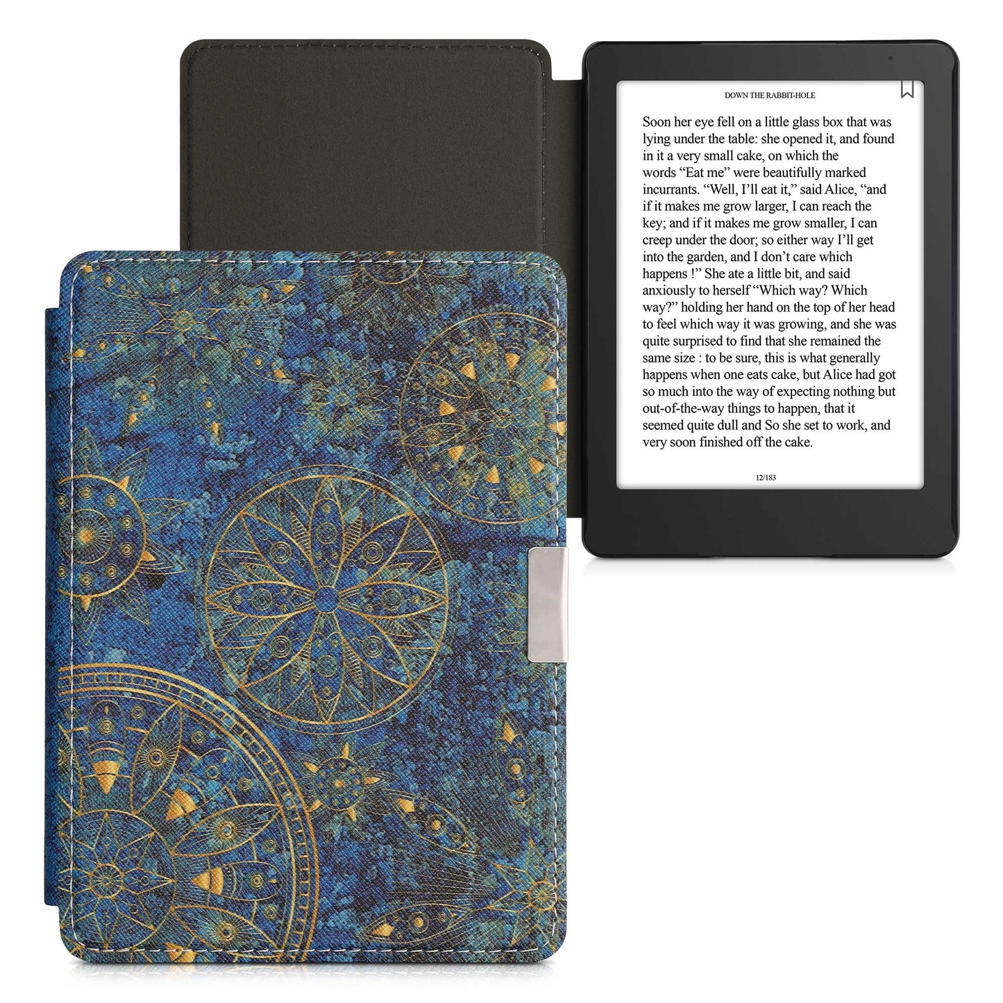 kwmobile Schutzhülle für Kobo Aura Edition 2 Hülle - eReader Flip Case mit Auto Sleep Funktion