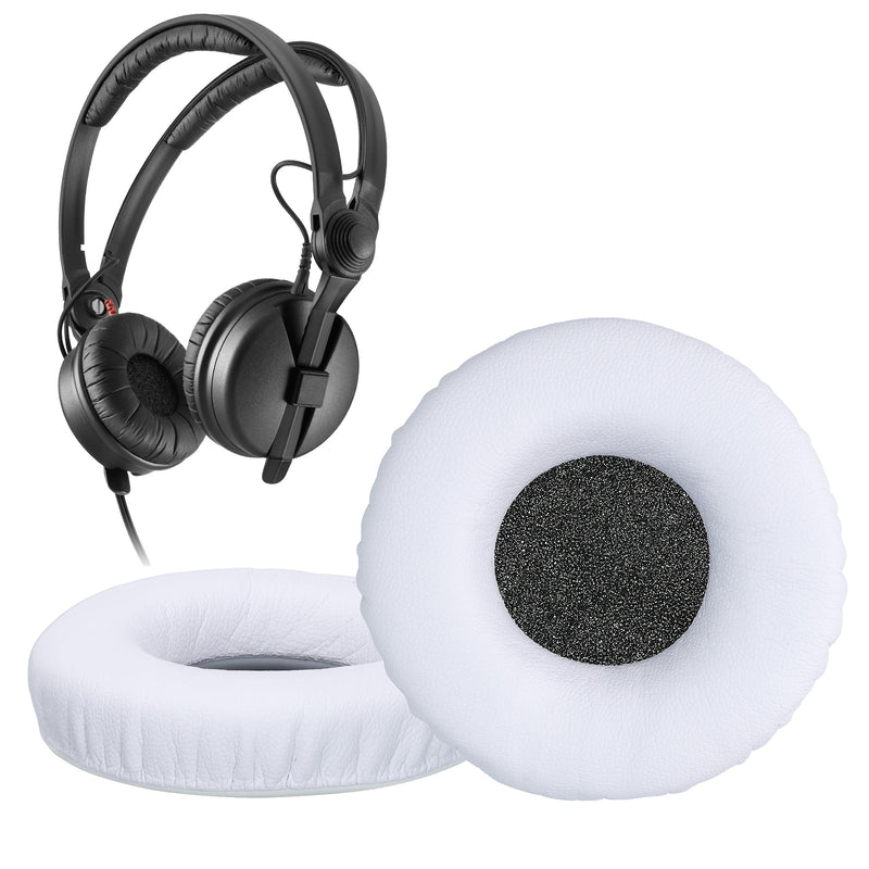 kwmobile 2x Ohr Polster für Sennheiser HD25 / HD25-1 II / HD250BT Ohrpolster - Ersatz Ohrpolster - Kopfhörer Ersatzteile - Kopfhörer Ersatzpolster für Over Ear Headphones Weiß  