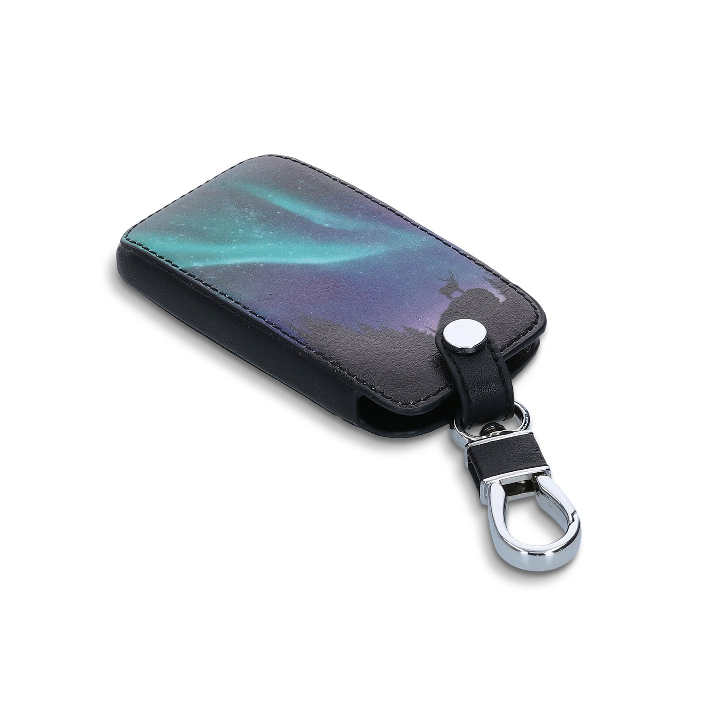 Renault 4-Tasten Smartkey Autoschlüssel Keyless Go Kunstleder Schlüsselhülle