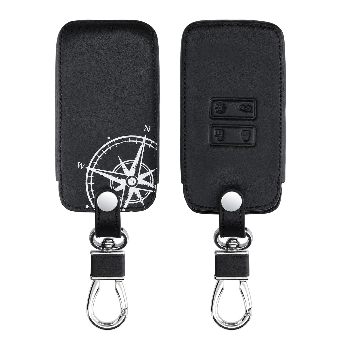Renault 4-Tasten Smartkey Autoschlüssel Keyless Go Kunstleder Schlüsselhülle