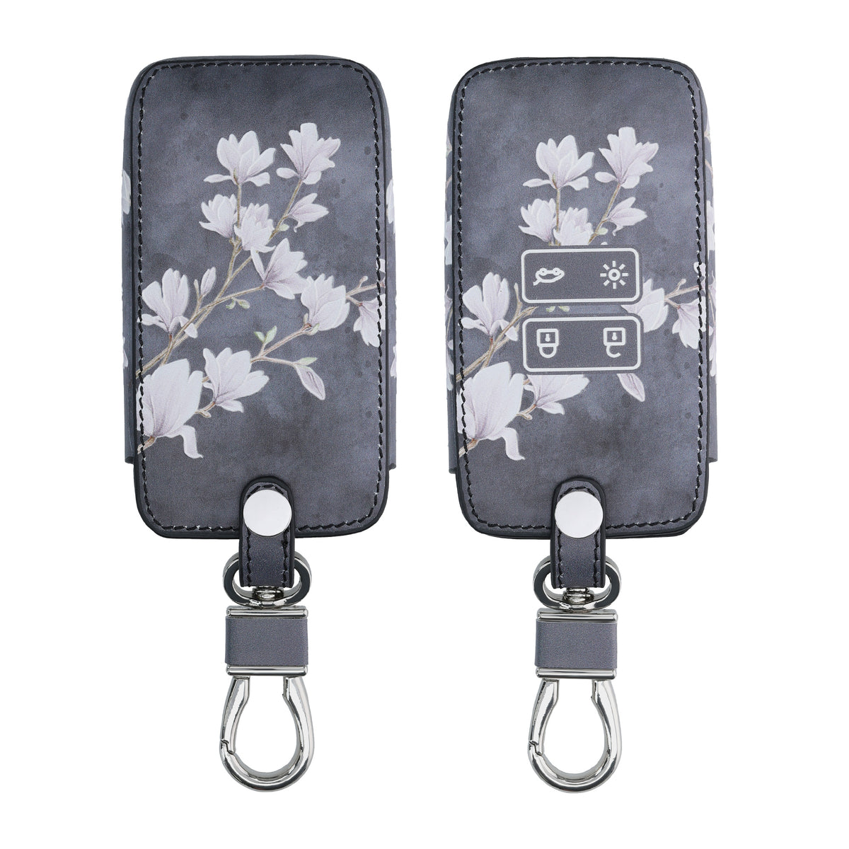 Renault 4-Tasten Smartkey Autoschlüssel Keyless Go Kunstleder Schlüsselhülle