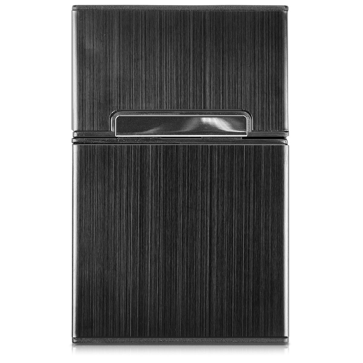 kwmobile Zigarettenetui Zigarettenbox Hülle für Zigaretten - Zigaretten Etui mit Magnetverschluss - Aluminium Beschichtung