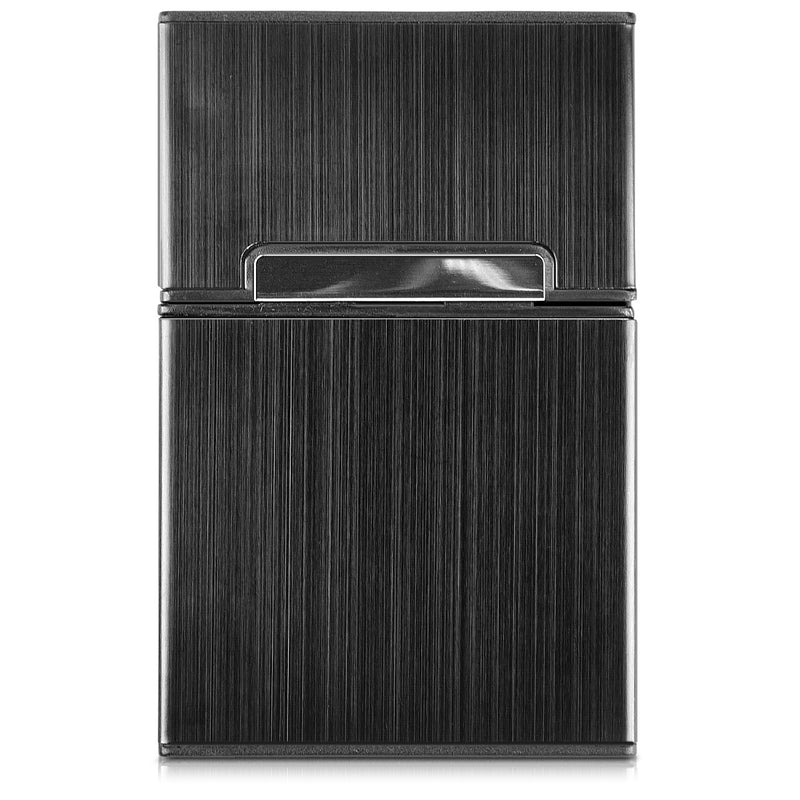kwmobile Zigarettenetui Zigarettenbox Hülle für Zigaretten - Zigaretten Etui mit Magnetverschluss - Aluminium Beschichtung