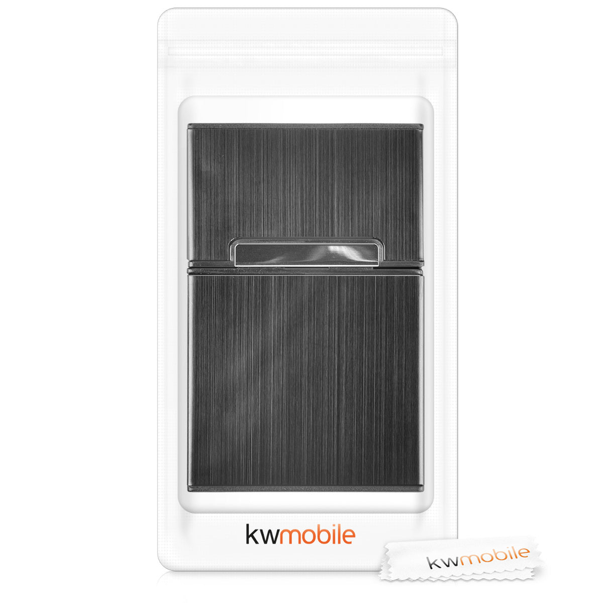 kwmobile Zigarettenetui Zigarettenbox Hülle für Zigaretten - Zigaretten Etui mit Magnetverschluss - Aluminium Beschichtung