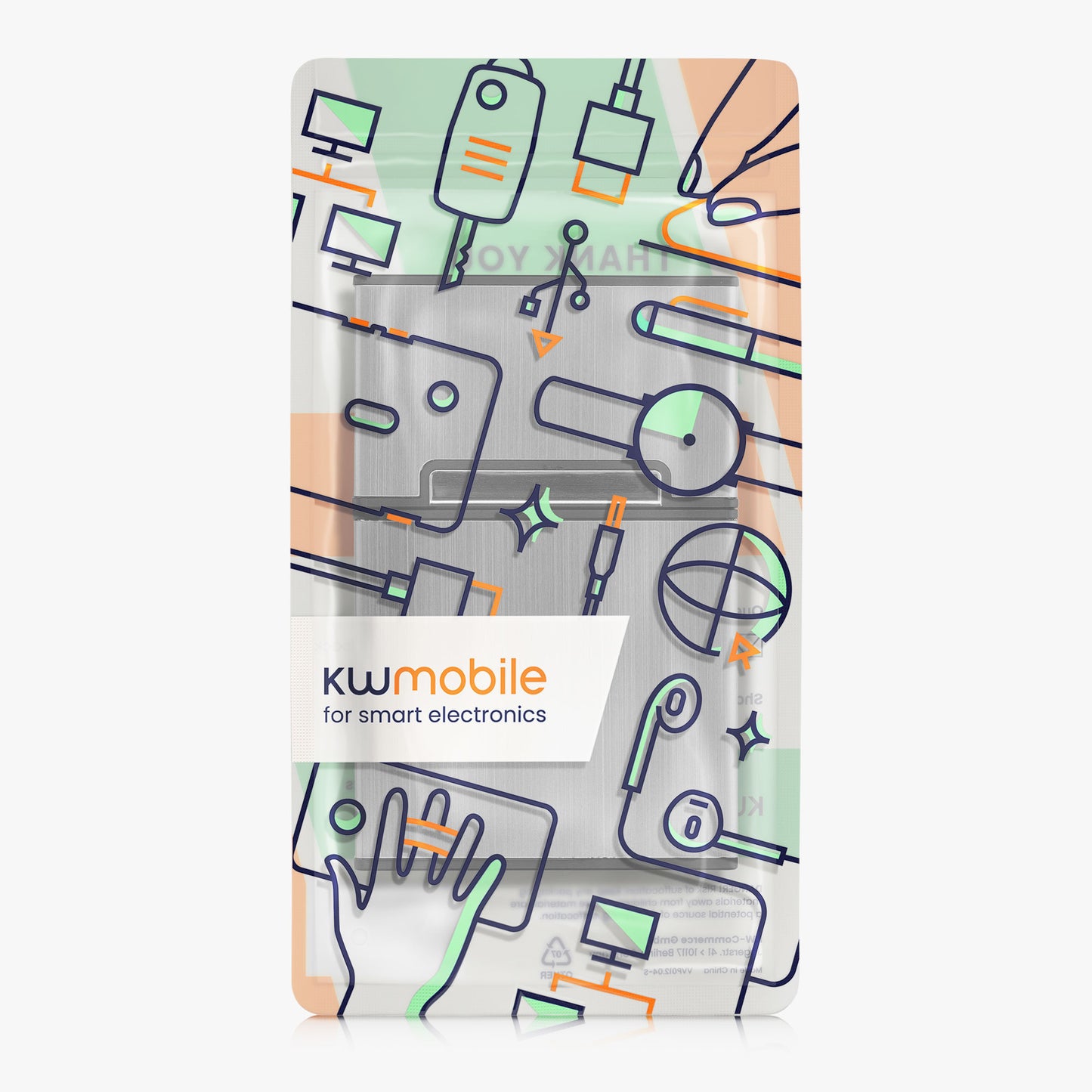 kwmobile Zigarettenetui Zigarettenbox Hülle für Zigaretten - Zigaretten Etui mit Magnetverschluss - Aluminium Beschichtung