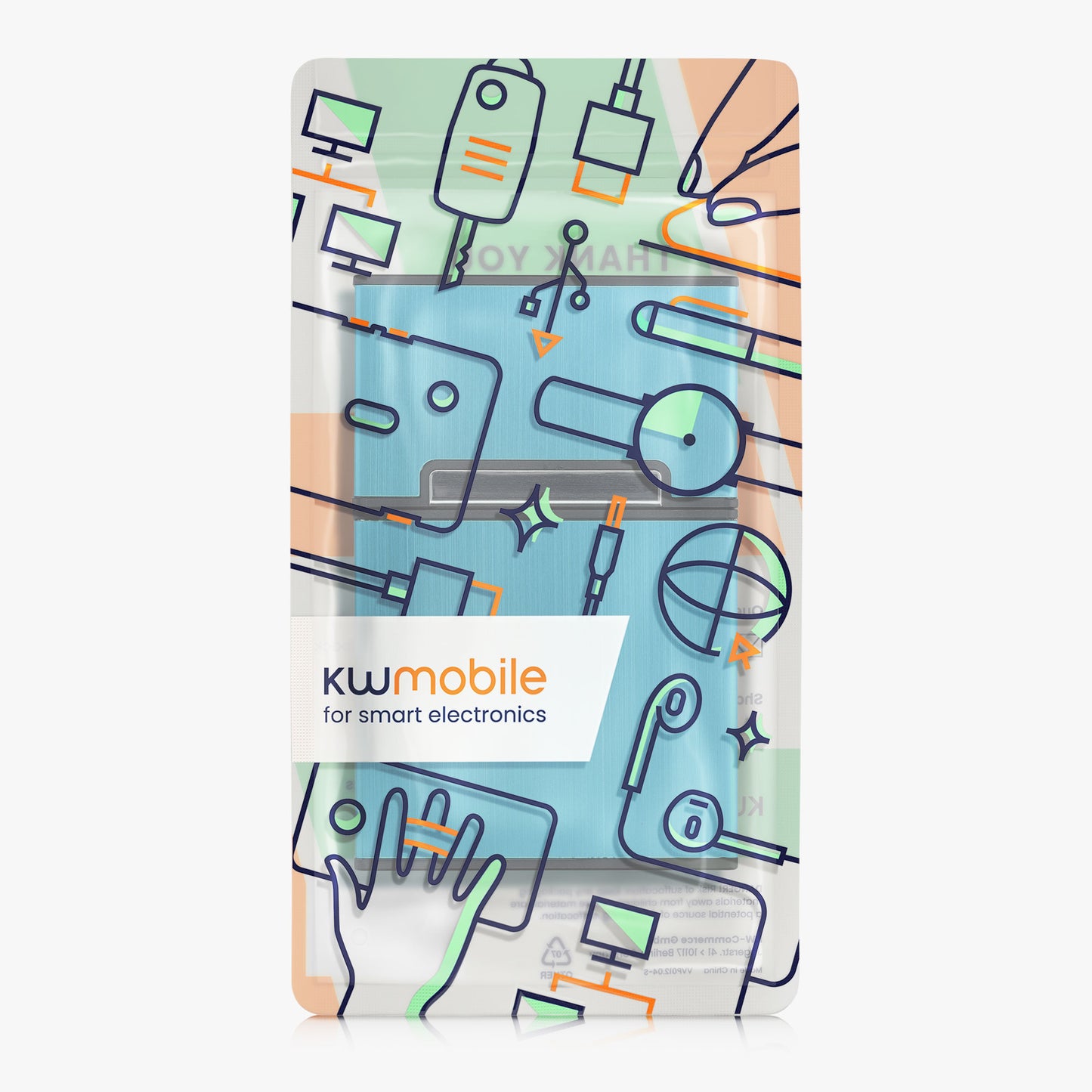 kwmobile Zigarettenetui Zigarettenbox Hülle für Zigaretten - Zigaretten Etui mit Magnetverschluss - Aluminium Beschichtung