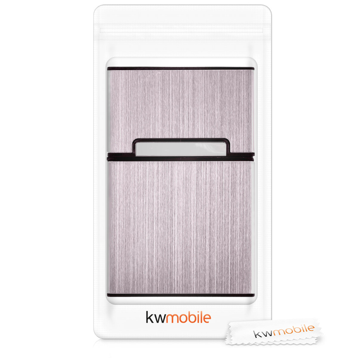 kwmobile Zigarettenetui Zigarettenbox Hülle für Zigaretten - Zigaretten Etui mit Magnetverschluss - Aluminium Beschichtung