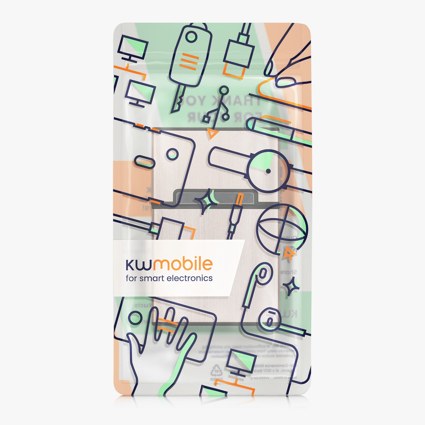 kwmobile Zigarettenetui Zigarettenbox Hülle für Zigaretten - Zigaretten Etui mit Magnetverschluss - Aluminium Beschichtung