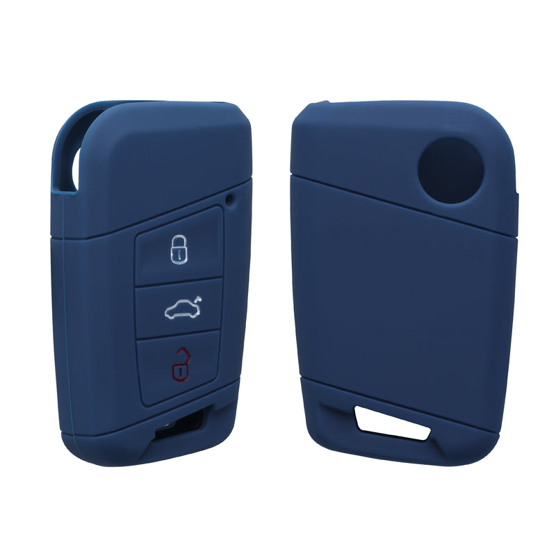 VW 3-Tasten Autoschlüssel (nur Keyless Go) Schlüsselhülle Silikon