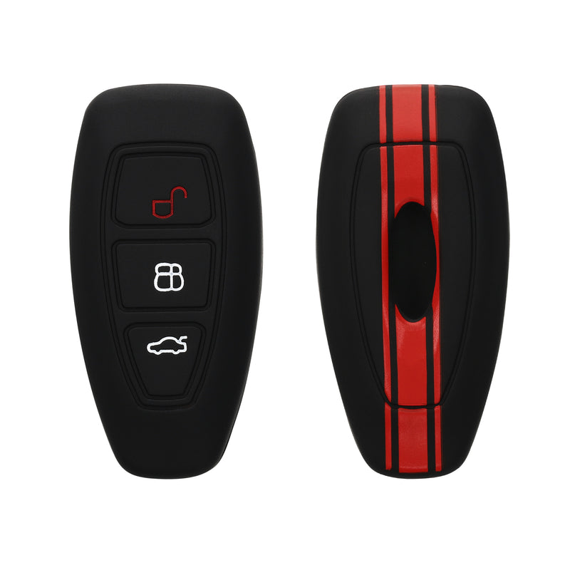Ford 3-Tasten Autoschlüssel Keyless Go Silikon Schlüsselhülle gemustert