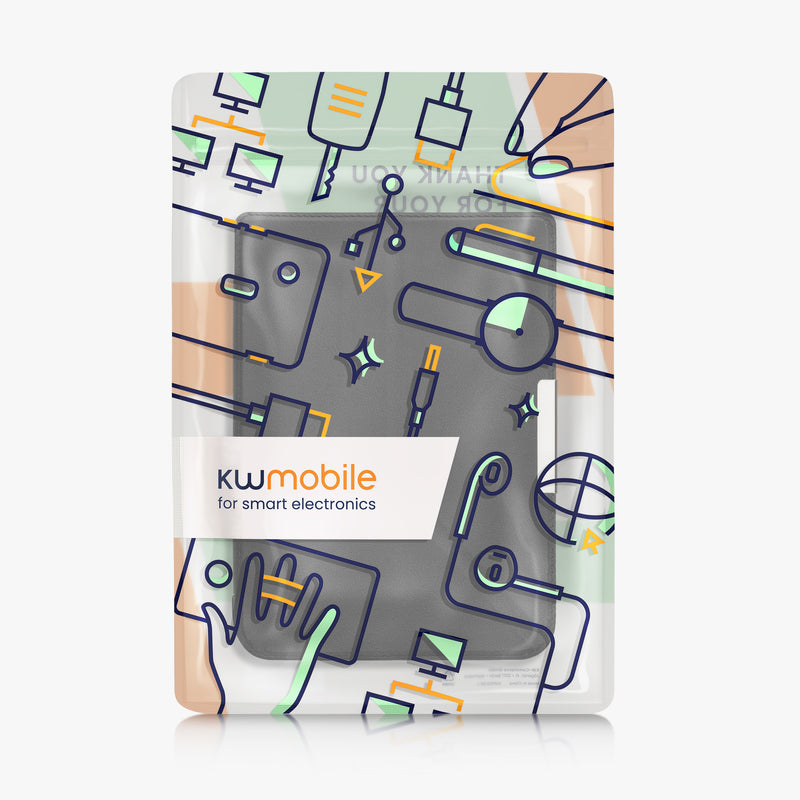 kwmobile Schutzhülle für Pocketbook InkPad 3 / 3 Pro / Color / Vivlio InkPad 3 Hülle - eReader Klapphülle mit Auto Sleep Funktion - Cover mit Ständer