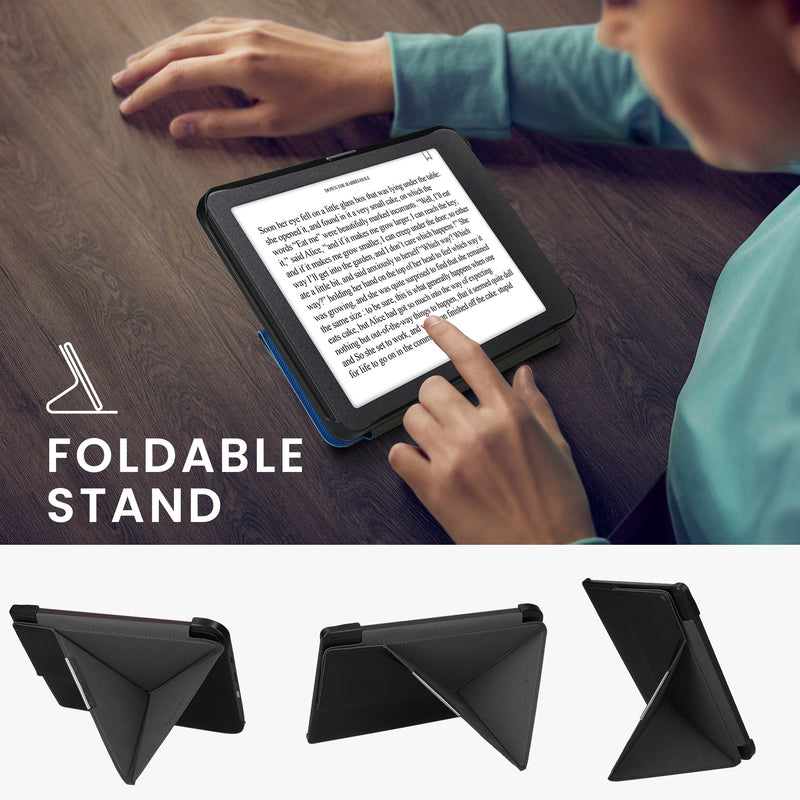 kwmobile Schutzhülle für Pocketbook InkPad 3 / 3 Pro / Color / Vivlio InkPad 3 Hülle - eReader Klapphülle mit Auto Sleep Funktion - Cover mit Ständer