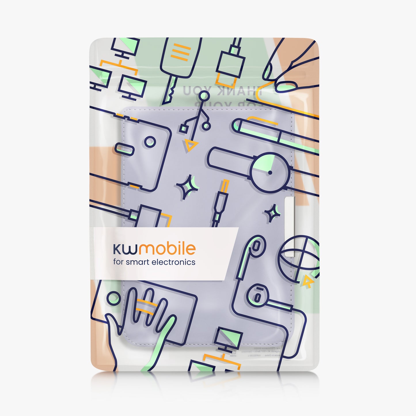 kwmobile Schutzhülle für Pocketbook InkPad 3 / 3 Pro / Color / Vivlio InkPad 3 Hülle - eReader Klapphülle mit Auto Sleep Funktion - Cover mit Ständer