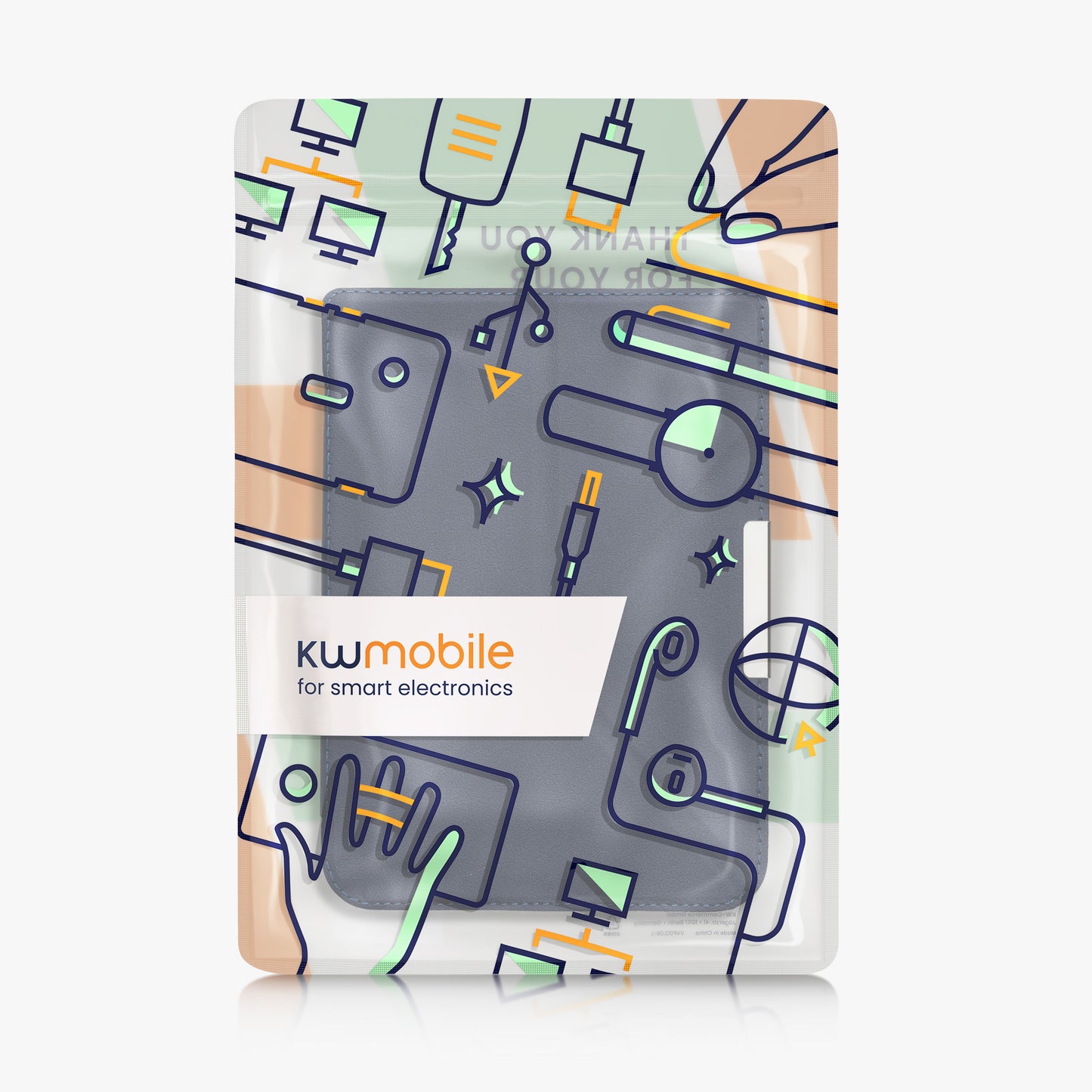 kwmobile Schutzhülle für Pocketbook InkPad 3 / 3 Pro / Color / Vivlio InkPad 3 Hülle - eReader Klapphülle mit Auto Sleep Funktion - Cover mit Ständer
