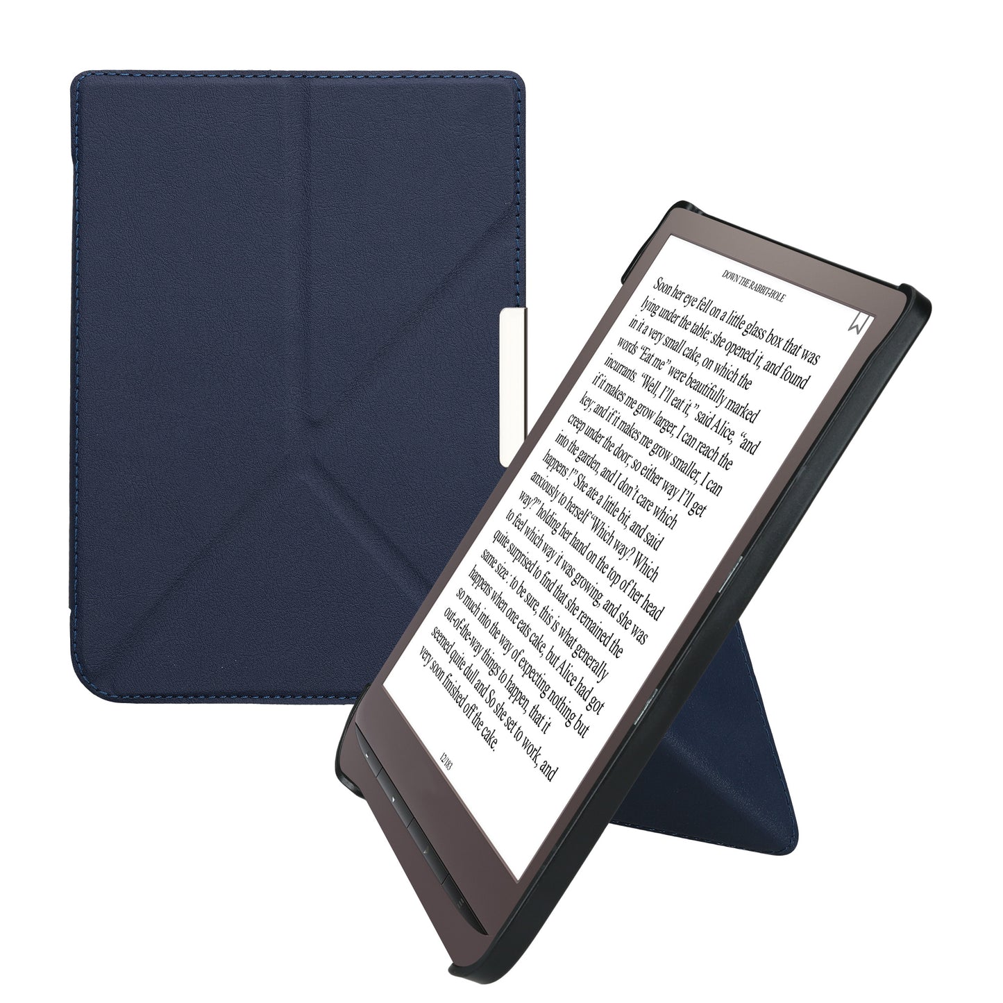 kwmobile Schutzhülle für Pocketbook InkPad 3 / 3 Pro / Color / Vivlio InkPad 3 Hülle - eReader Klapphülle mit Auto Sleep Funktion - Cover mit Ständer