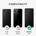 Huawei P20 Pro stoßfestes Hardcase mit TPU Bumper Holz Walnuss