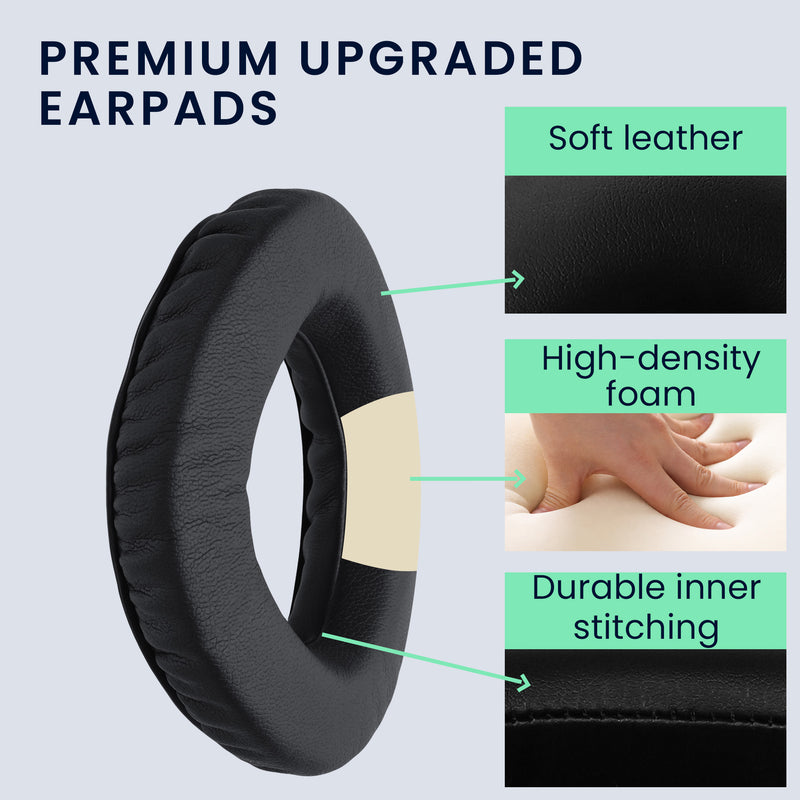 kwmobile Ohr Polster für Sennheiser PX360 / MM550-X / MM450-X Ohrpolster Ersatz Ohrpolster Kopfhörer Ersatzteile Kopfhörer Ersatzpolster für Over Ear Headphones