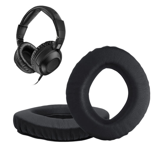 kwmobile 2x Ohr Polster für Sennheiser PX360 / MM550-X / MM450-X Ohrpolster - Ersatz Ohrpolster - Kopfhörer Ersatzteile - Kopfhörer Ersatzpolster für Over Ear Headphones Schwarz  