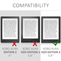 Kobo Aura H2O Edition 2 eReader Hülle mit Schlaufe und Ständer