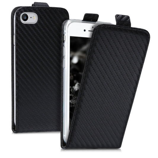 kwmobile Hülle kompatibel mit Apple iPhone SE (2022) / iPhone SE (2020) / iPhone 8 / iPhone 7 - Handy Case Handyhülle - Flip Schutzhülle