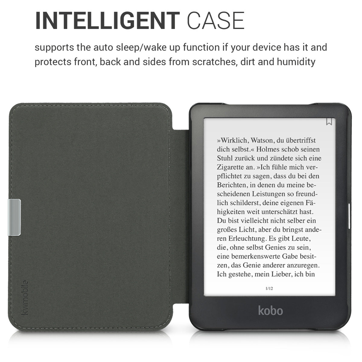 Kobo Clara HD mit Auto-Sleep eReader Flip Case