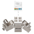 kwmobile Keystone Modul für CAT 6A Kabel - 10 Gbit/s geschirmt Schnappverschluss - werkzeugfreier Anschluss an Modular
