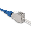 kwmobile Keystone Modul für CAT 6A Kabel - 10 Gbit/s geschirmt Schnappverschluss - werkzeugfreier Anschluss an Modular
