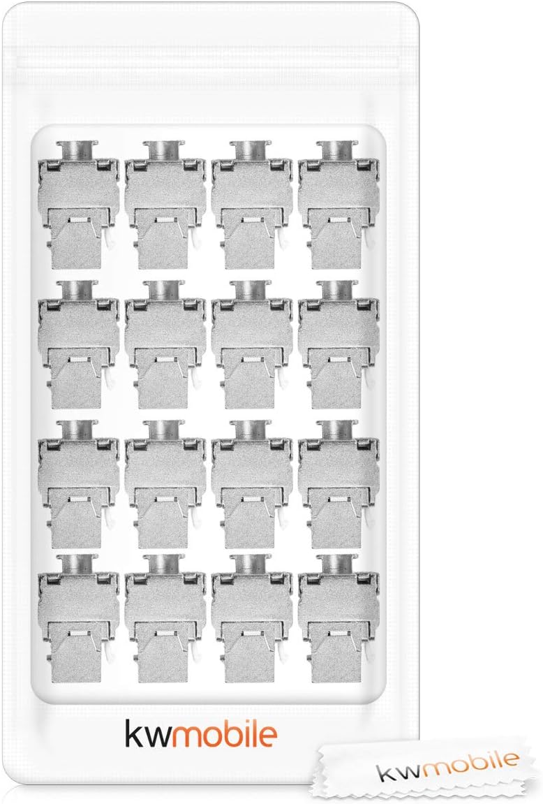 kwmobile Keystone Modul für CAT 6A Kabel - 10 Gbit/s geschirmt Schnappverschluss - werkzeugfreier Anschluss an Modular