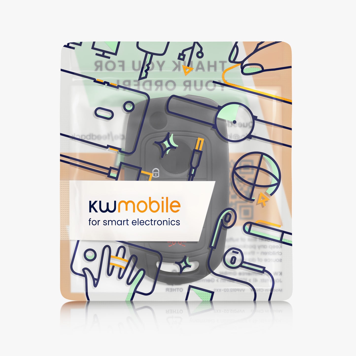 kwmobile Schlüsselhülle für Fiat 4-Tasten Klapp Autoschlüssel Hülle - Autoschlüssel Schlüssel Hülle - Schlüsselschutz Gehäuse